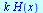 `*`(k, `*`(H(x)))